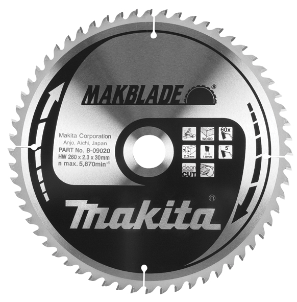 Фото Пильный диск TCT MAKBlade Makita B-08997