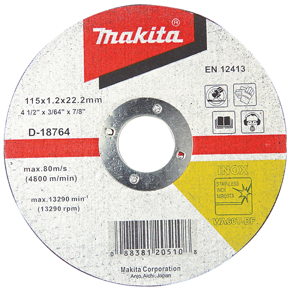 Тонкий режущий диск Makita D-18786 Фото Тонкий режущий диск Makita D-18786